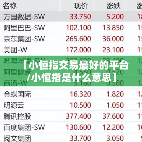 【小恒指交易最好的平台/小恒指是什么意思】 【小恒指交易最好的平台/小恒指是什么意思】