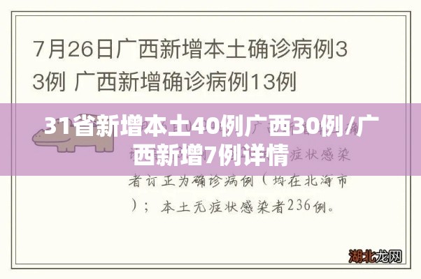31省新增本土40例广西30例/广西新增7例详情