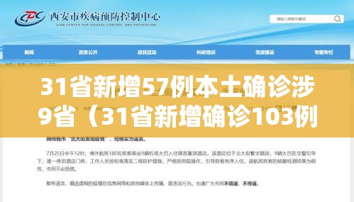 31省新增57例本土确诊涉9省（31省新增确诊103例本土88例）
