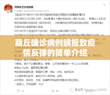 商丘确诊病例瞒报致疫情反弹的简单介绍